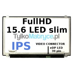 Matryca IPS 15.6" FullHD (1920x1080) LED matowy 30 pin eDP  kompatybilna z ASUS N Notebook Series N550JK-CN Series