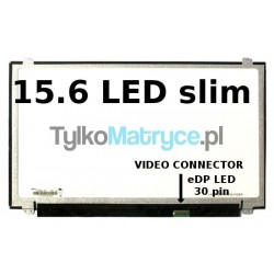 Matryca 15.6" WXGA HD (1366X768) LED glossy 30 pin eDP  kompatybilna z ASUS N Notebook Series N550JK-CN133H