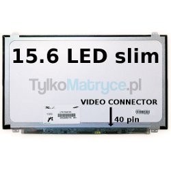 Matryca 15.6" WXGA HD (1366X768) LED glossy 40 pin LED  kompatybilna z ASUS X Notebook Series X501A-DH31-PK