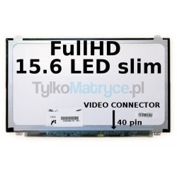 Matryca 15.6" FullHD (1920x1080) LED glossy 40 pin LED  kompatybilna z DELL Latitude E6540