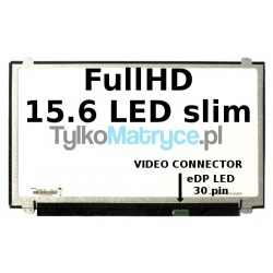 Matryca 15.6" FullHD (1920x1080) LED glossy 30 pin eDP  kompatybilna z DELL PART 4XK13