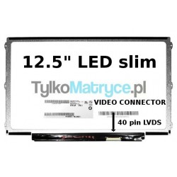 Matryca 12.5" WXGA HD (1366X768) LED matowy 40 pin LED  kompatybilna z Lenovo IdeaPad U260