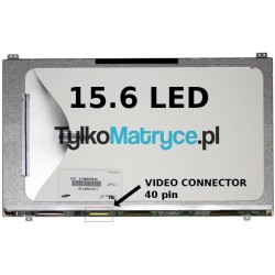 Matryca 15.6" WXGA HD (1366X768) LED matowy 40 pin LED  kompatybilna z Samsung Notebook NP NP300E5C-U06TR